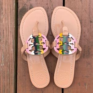 Tory Burch Miller Pastel Rainbow Sandal